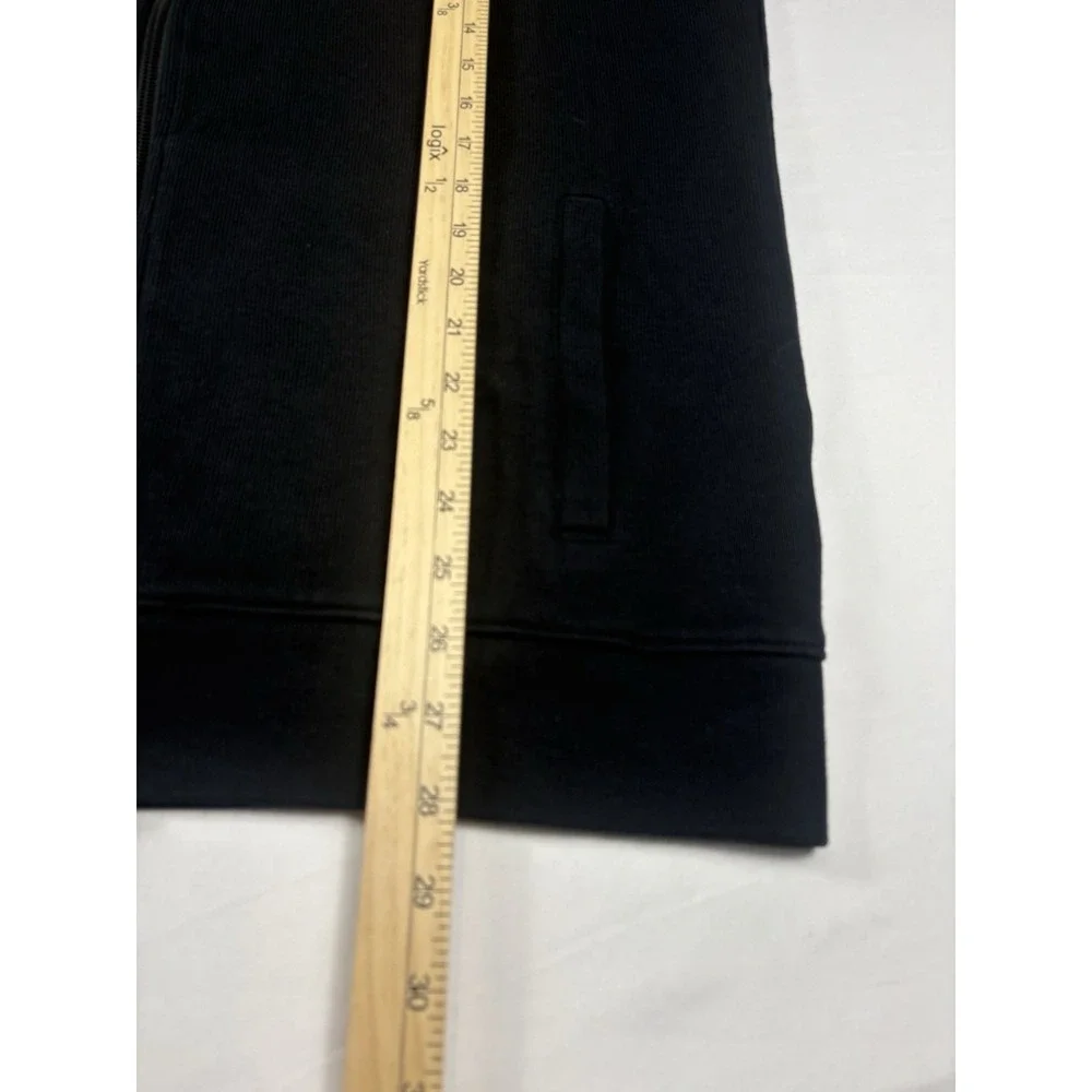 Calvin Klein Black Cotton Full Zip Sweater Men's Size Large